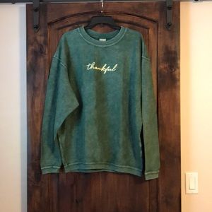 NWT chicka-d Large heavyweight waffle sweatshirt.